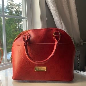 BEAUTIFUL BRIGHT RED BEBE BAG